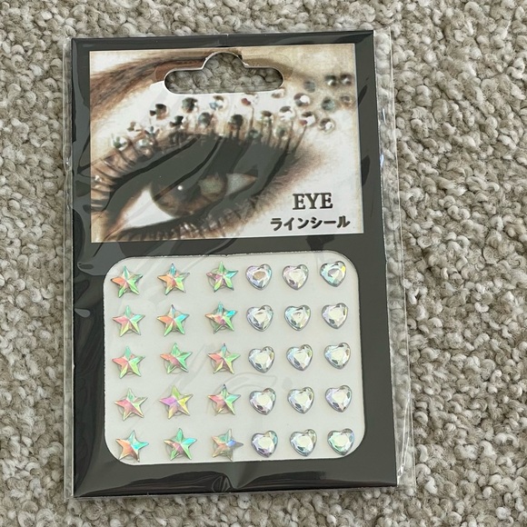 5 Sheets of Rhinestone Acrylic Face Stickers - NWT - Picture 12 of 12